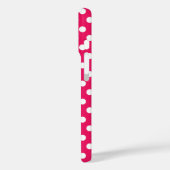 Polka dot aangepast rood roze wit Case-Mate iPhone case (Achterkant / Links)