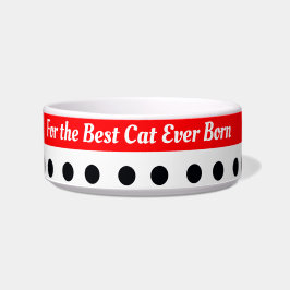 Polka Dot Accented Voerbakje