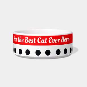 Polka Dot Accented Voerbakje