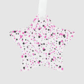 Polka Dot Acryl Star Ornament (achterkant)