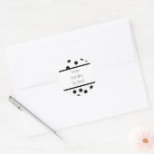 Polka dot Adresetiketten Ronde Sticker (Envelop)
