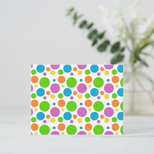 Polka Dot Afbeelding Briefkaart (Staand voorkant)