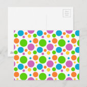 Polka Dot Afbeelding Briefkaart (Voorkant / Achterkant)