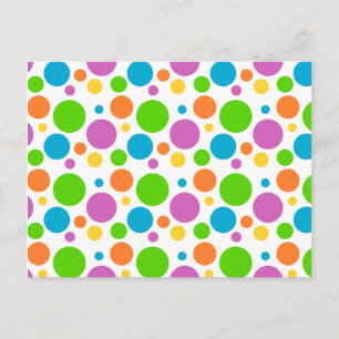 Polka Dot Afbeelding Briefkaart