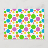 Polka Dot Afbeelding Briefkaart (Voorkant)