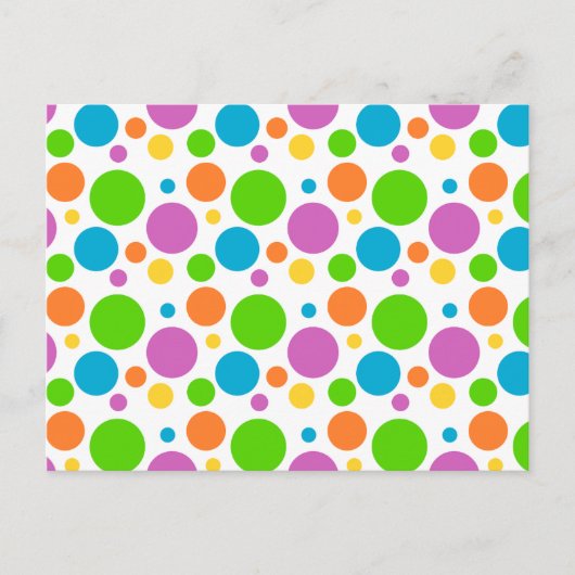 Polka Dot Afbeelding Briefkaart (Voorkant)