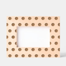 Polka Dot Afbeelding Lijst (Gold & Pastel Pink)
