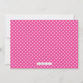 Polka Dot Alphabet 7th Birthday Party Invitation Kaart (Achterkant)