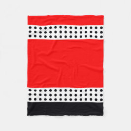 Polka Dot and Stripe Fleece Deken