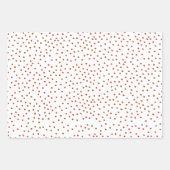 Polka Dot and Stripe Gift Wrap Red Blue Holiday  Inpakpapier Vel (Voorkant 2)