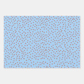 Polka Dot and Stripe Gift Wrap Red Blue Holiday  Inpakpapier Vel (Voorkant)