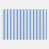 Polka Dot and Stripe Gift Wrap Red Blue Holiday  Inpakpapier Vel (Voorkant 3)