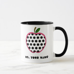 Polka Dot Apple-leraar Mok