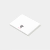 Polka Dot Apple-leraar Post-it® Notes (Schuin)