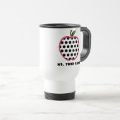 Polka Dot Apple-leraar Reisbeker (Voorkant rechts)