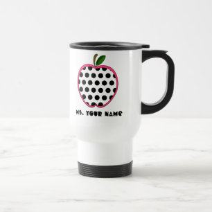 Polka Dot Apple-leraar Reisbeker