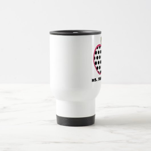 Polka Dot Apple-leraar Reisbeker (Center)