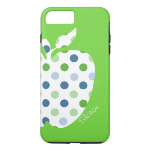 Polka Dot Apple Teacher's iPhone 7 plus hoesje