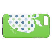 Polka Dot Apple Teacher's iPhone 7 plus hoesje (Achterkant (Horizontaal))