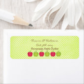 Polka Dot Apple Thema Favoriet Label (Insitu)