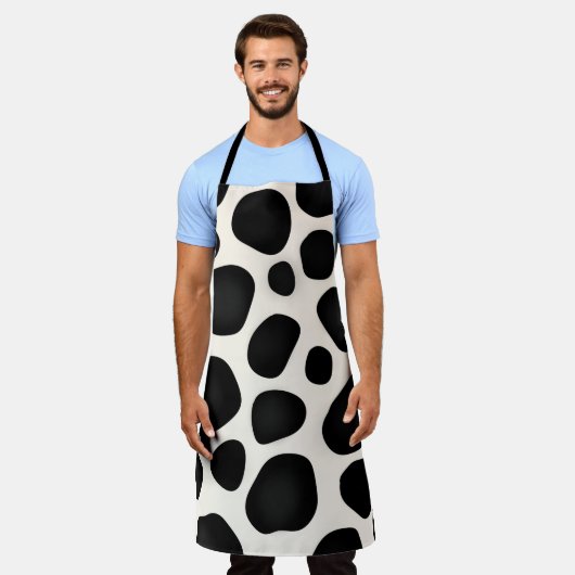 Polka Dot Apron Schort (Gedragen)