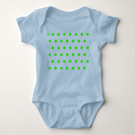 Polka Dot Baby Bodysuit (marineblauw & limoengroen