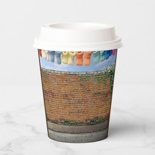 Polka-Dot Baby Papieren Bekers (Achterkant)