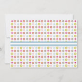 Polka Dot Baby shower Invitation Kaart (Achterkant)