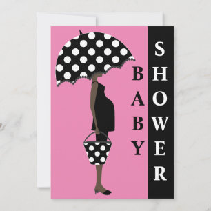 Polka Dot Baby Shower Invitations {Roze} Kaart