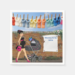 Polka-Dot Baby shower Servet