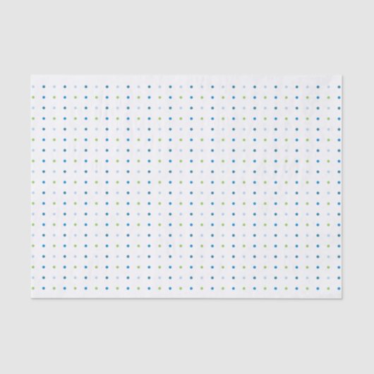 Polka Dot Baby shower Tissue Paper Boy Tissuepapier (Voorkant)