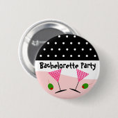 Polka Dot Bachelorette Party Ronde Button 5,7 Cm (Voorkant /achterkant)