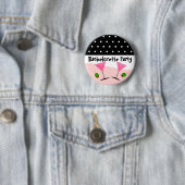Polka Dot Bachelorette Party Ronde Button 5,7 Cm (In situ)