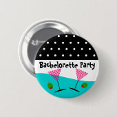 Polka Dot Bachelorette Party Ronde Button 5,7 Cm (Voorkant /achterkant)