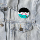 Polka Dot Bachelorette Party Ronde Button 5,7 Cm (In situ)