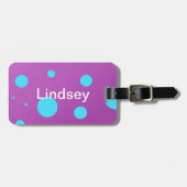 Polka Dot Bagagelabel (Voorkant horizontaal)