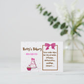 Polka Dot Bakery Visitekaartje (Staand voorkant)