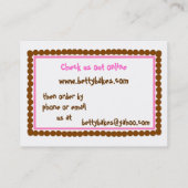 Polka Dot Bakery Visitekaartje (Achterkant)