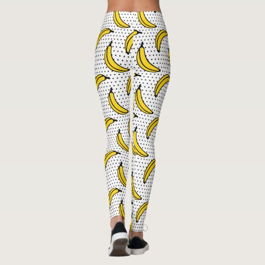 Polka Dot Banana Print Leggings (Achterkant)