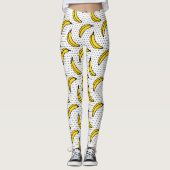 Polka Dot Banana Print Leggings (Voorkant)