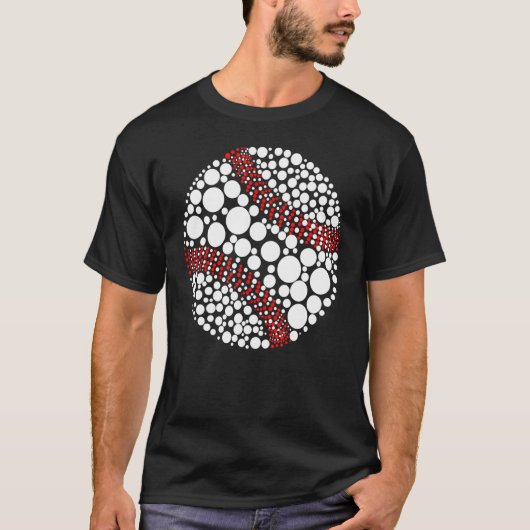 Polka Dot Baseball Player International Dot Day 8 T-shirt (Voorkant)