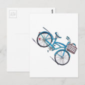 Polka Dot Beach Cruiser Briefkaart (Voorkant / Achterkant)