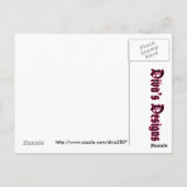 Polka Dot Bedankt Briefkaart - Roze geschaduwde te (Achterkant)