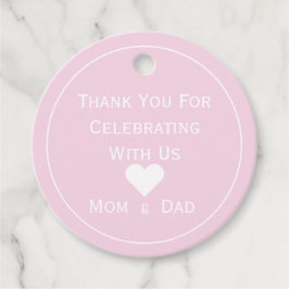 Polka Dot bedankt dat je ons helpt vieren Bedankjes Labels