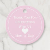 Polka Dot bedankt dat je ons helpt vieren Bedankjes Labels (Voorkant)