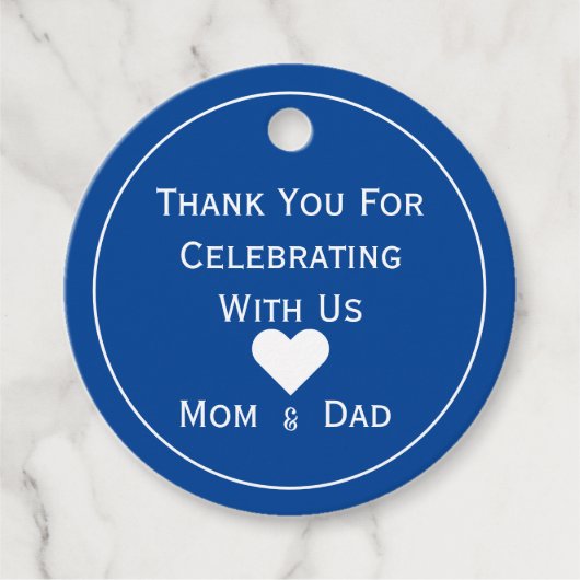 Polka Dot bedankt dat je ons helpt vieren Bedankjes Labels (Voorkant)