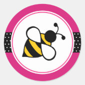 Polka Dot Bee Stickers (Voorkant)