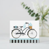 Polka Dot Bicycle Briefkaart (Staand voorkant)