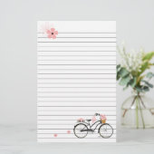 Polka Dot Bicycle Briefpapier (Staand voorkant)