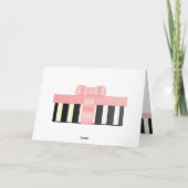 Polka Dot Bicycle massief zwart-witte streep Kaart (Achterkant)